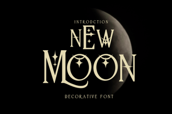New Moon Font: a Modern Creative Typography Tool