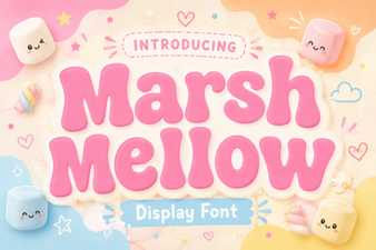The Marshmellow Font for Creative Typography Projects